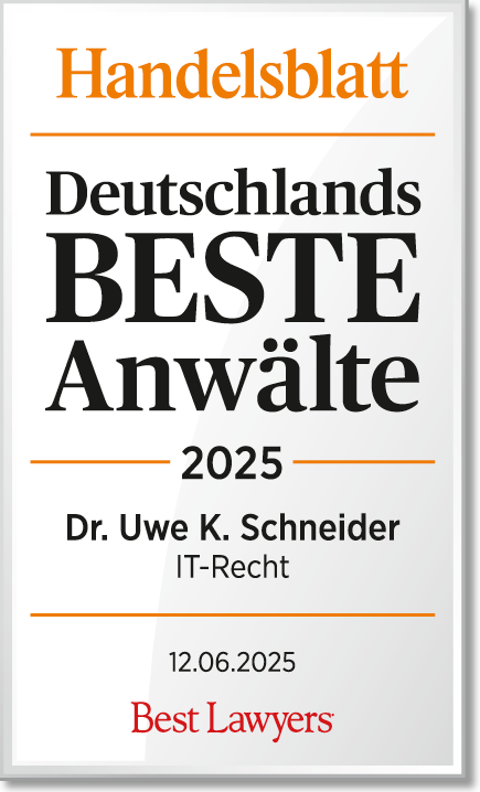 HB_Dtld_Beste_Anwaelte2025_Dr_Uwe_K_Schneider_IT